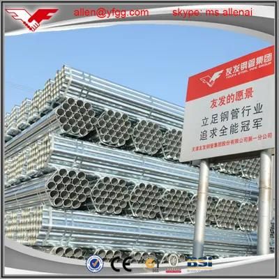 1 1/4inch Grooved Water Supply Hot Dipped Galvanized ERW Steel Pipe