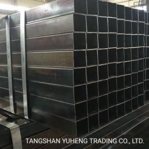 ERW Square Steel Hollow Section Carbon Black Steel Tube / Galvanized Steel Tube