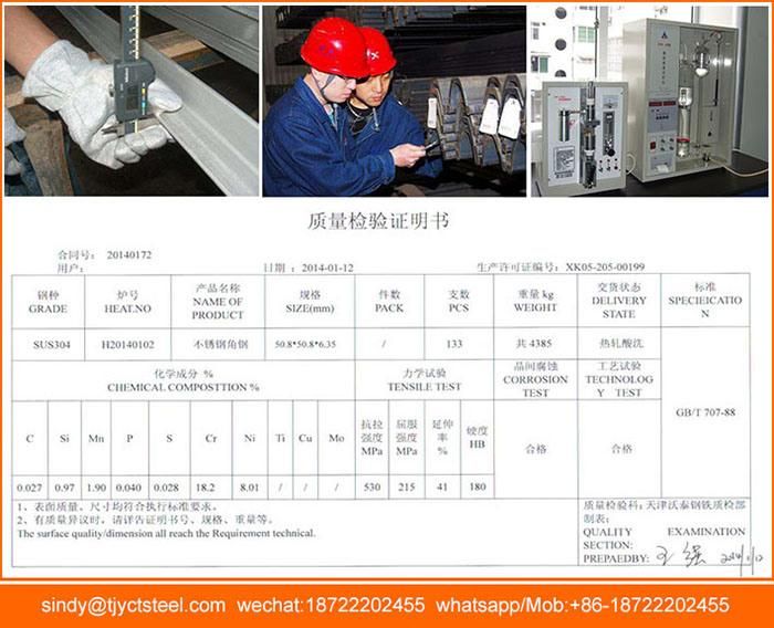 Large Stock Ss201u Channel Standard Sizes with Cheaper Price