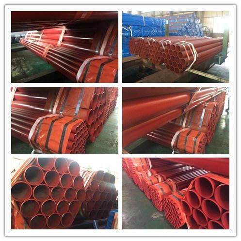 Groove End Red Painted Fire Fighting Steel Pipe