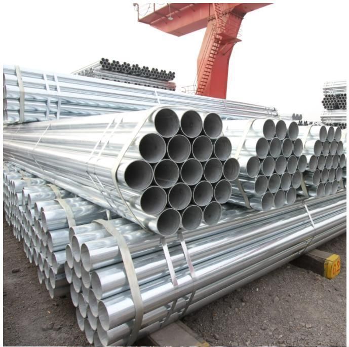 Tianjin Ehong Material Q195/Q235/Q345 ASTM A53/JIS/En/GB/BS Hot Dipped Pre-Galvanized Round Steel Pipe