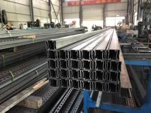 Pregalvanized Strut C Steel Channel Section, Pg Unistrut Steel Channel Profile
