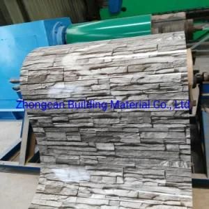 ASTM Old Brick Design/Brick Grain Pattern Printed PPGL/Prepainted Galvalume Steel Coil