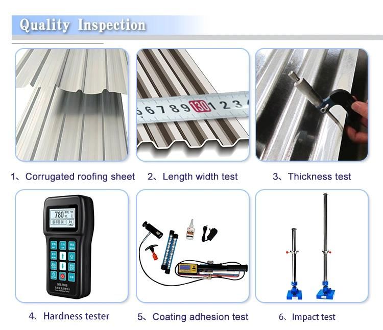 China Factory Building Material Color Coated Galvanized Corrugated Roofing Metal Steel Sheet
