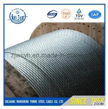 1X7 Ehs 7/32&prime; (7/1.83mm) Galvanized Steel Cable Stay Wire Guy Wire ASTM A475 Steel Strand