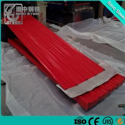 Corrugated PPGI Prepainted Galvanized Steel Roofing Sheet 665mm AC