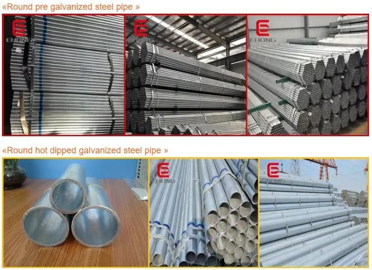 Top Quality Gi Steel Round Pipe Structural Pre-Galvanized Steel Pipe Greenhouse Galvanized Steel Pipe for Construction