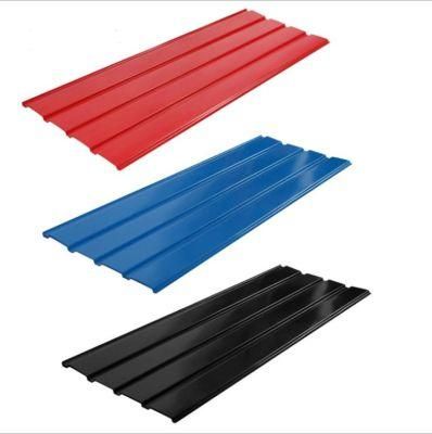 Bwg 34/30/28 Red Color Prepainted Corrugated Steel Roofing Sheet /Color Coated Steel Roof Sheet