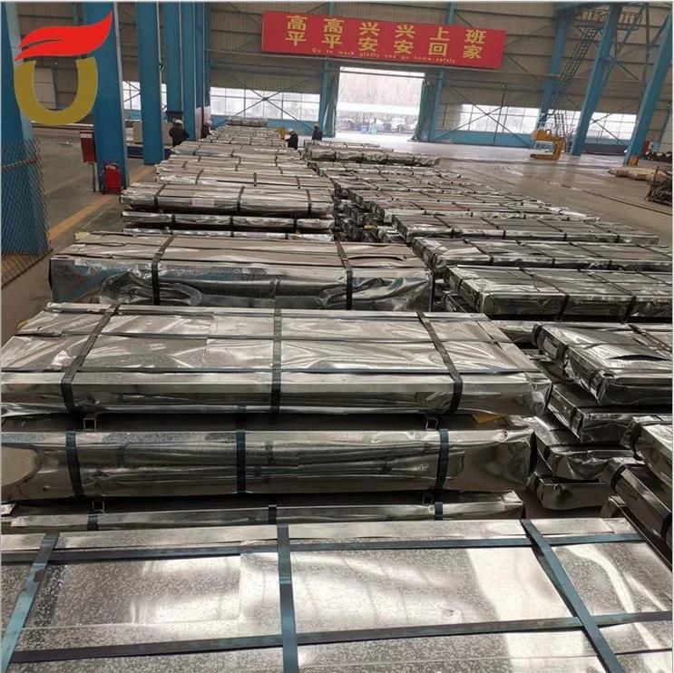 Construction Material Hot Dipped Zinc Coated Steel Plate Galvanized Roofing Steel Sheet 0.2mm Thickness 900mm Width Building Materails