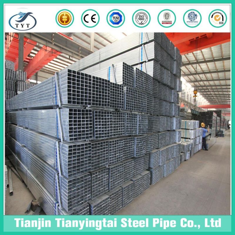 Square Steel Gi Pipe Pre-Galvanized Steel Tube