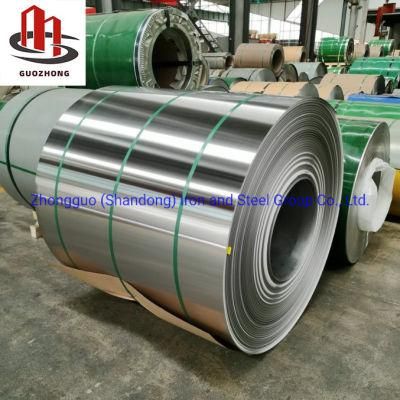 Guozhong 201/202/301/302/303/304/306/309S/310S/316/316L Ba/2D/1d/Hairline/Mirror Titanium/Black Titanium Stainless Steel Strip/Plate/Coil