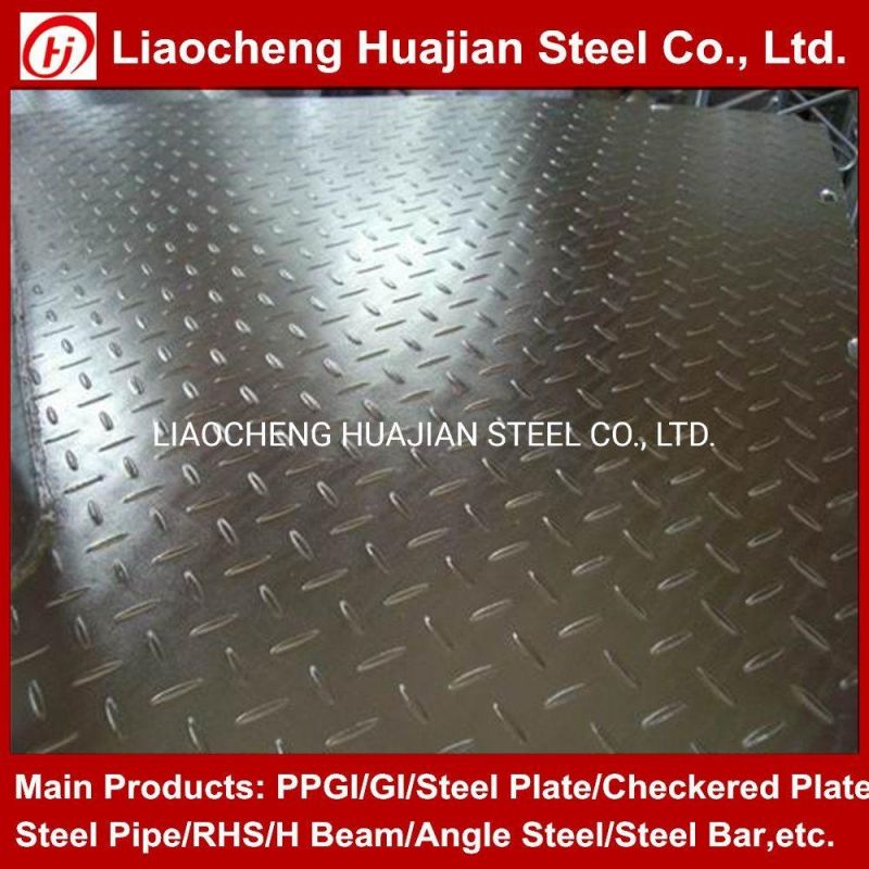 Q235B Tear Drop Checkered Mild Steel Plate for Building Material