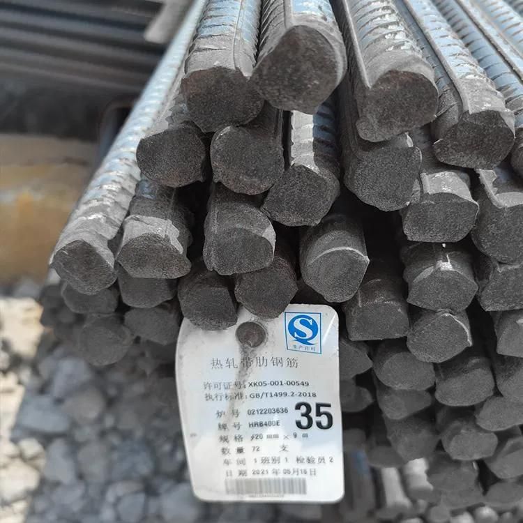 High Quality ASTM Q235 Q345 Concrete Iron Rod Carbon Steel Rebars for Civil Engineering Construction