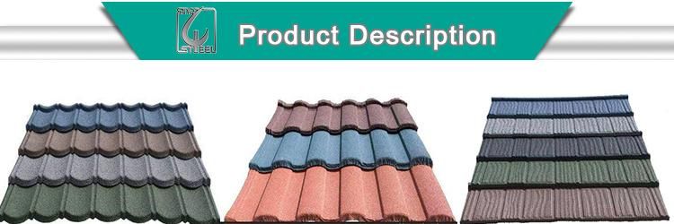 Metal Decoration Building Roof Material Steel Sheet Stone Coated Roof Tile