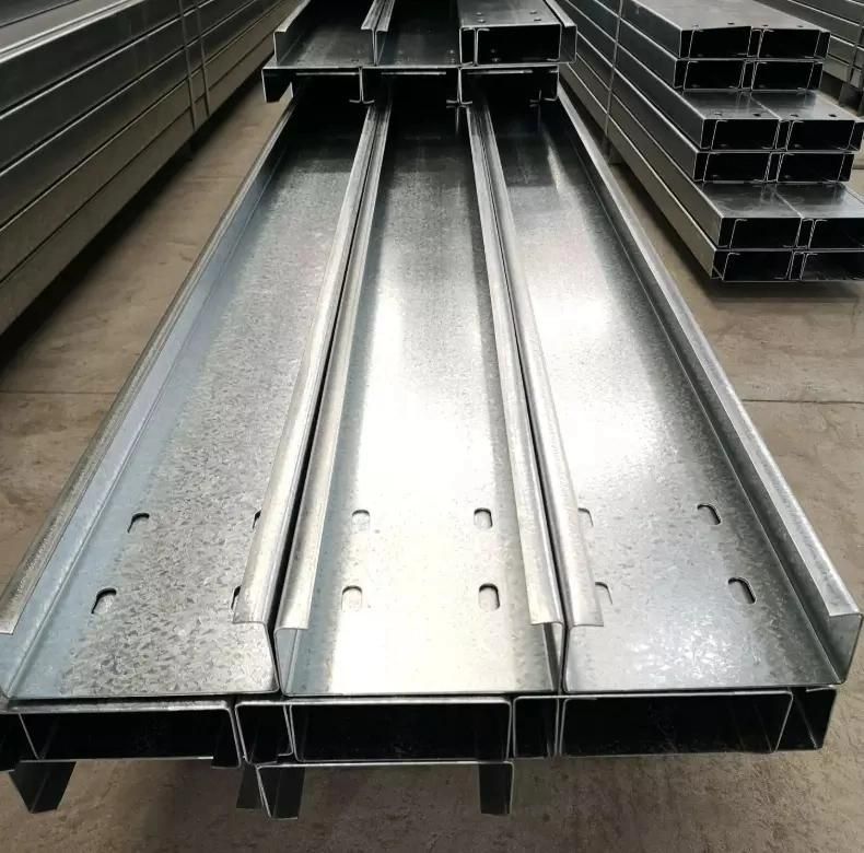 Hot Sale C Shaped Steel Channels, Galvanised Steel C Channel for Construction