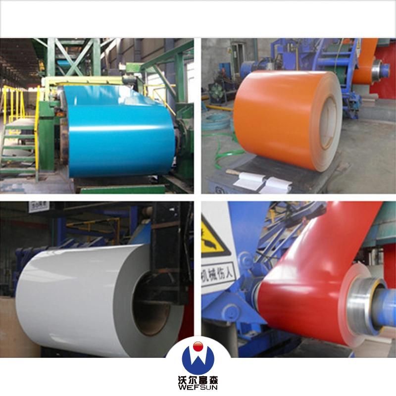 ISO Steel Roofing Coil Building Material Steel Coil PPGI Prepainted Galvanized Steel Coil