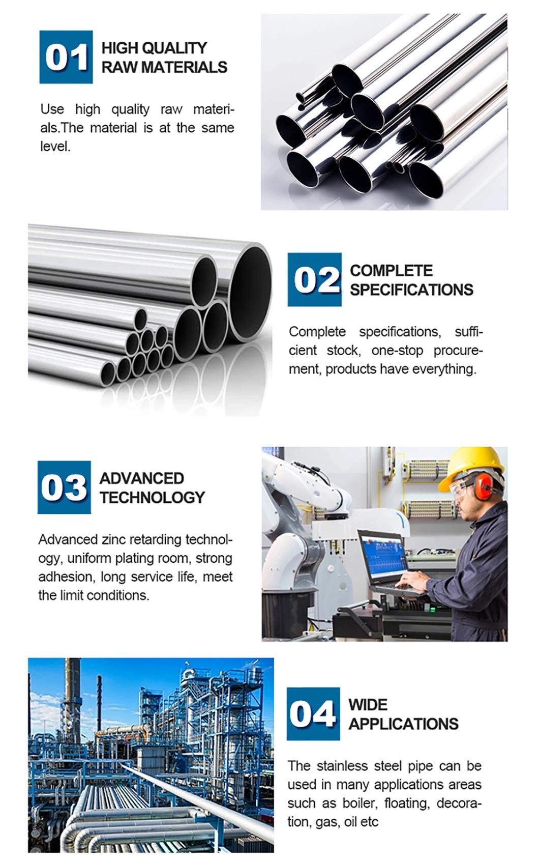China Best Selling Ss 201 304 316 Welding Stainless Steel Pipes and Tube