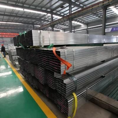Different Sizes BS 1387 Galvanized Rectangular Welded Pipe
