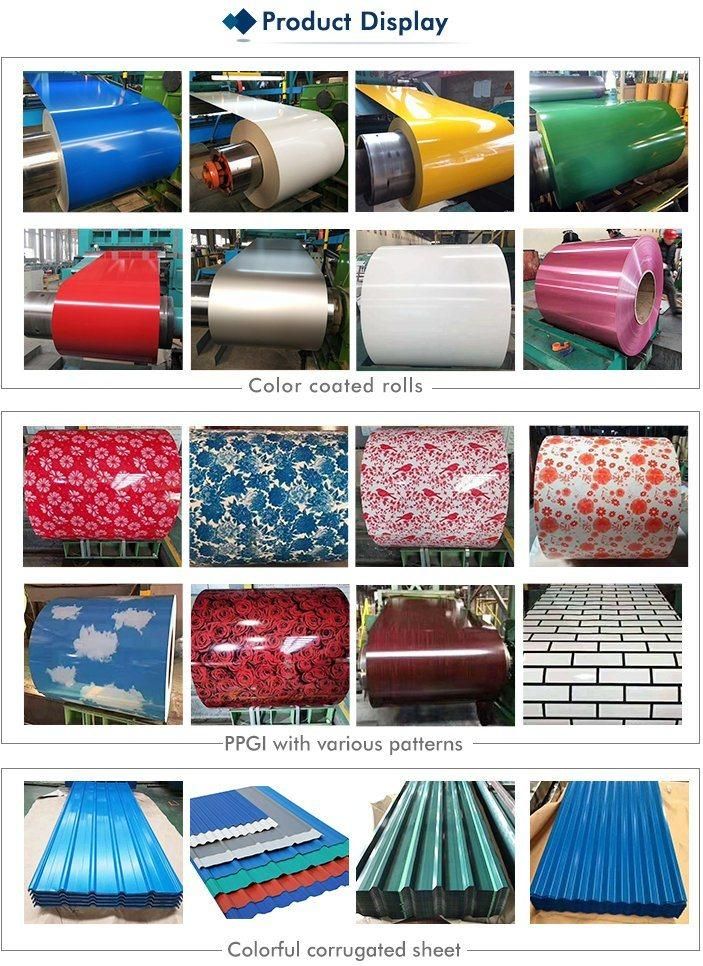 Roofing Material Color Coated PPGI Prepainted Galvanized Steel Coil