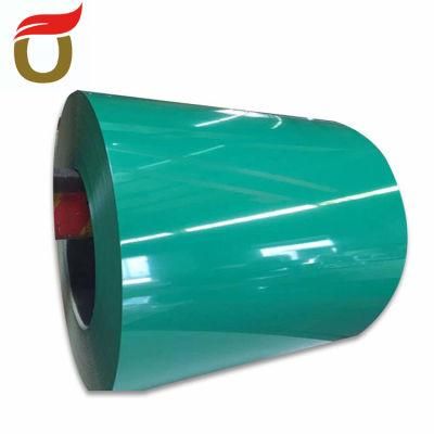 Green Factory Manufacture Dx51d Dx52D Dx53D Ral Color Coated and Prepainted PVDF Coating Galvanized PPGI Steel Roll Coil for Garage Doors