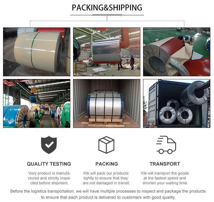 Hot Dipped Galvanized Steel Coil with Zinc Coating 30~275G/M2