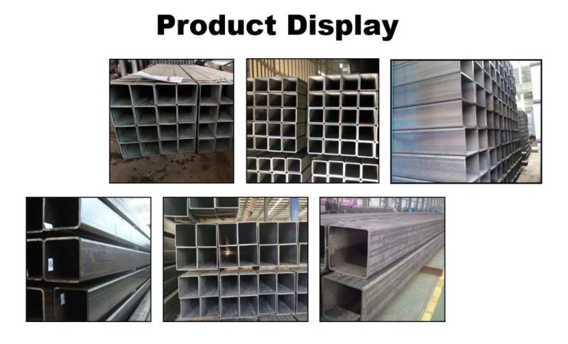 Q195, Q235, Q345 100*100 1′ ′ *1′ ′ Tubular Steel Black Hollow Section Rectangular Steel Tube Square Steel Tube/Pipe for Construction