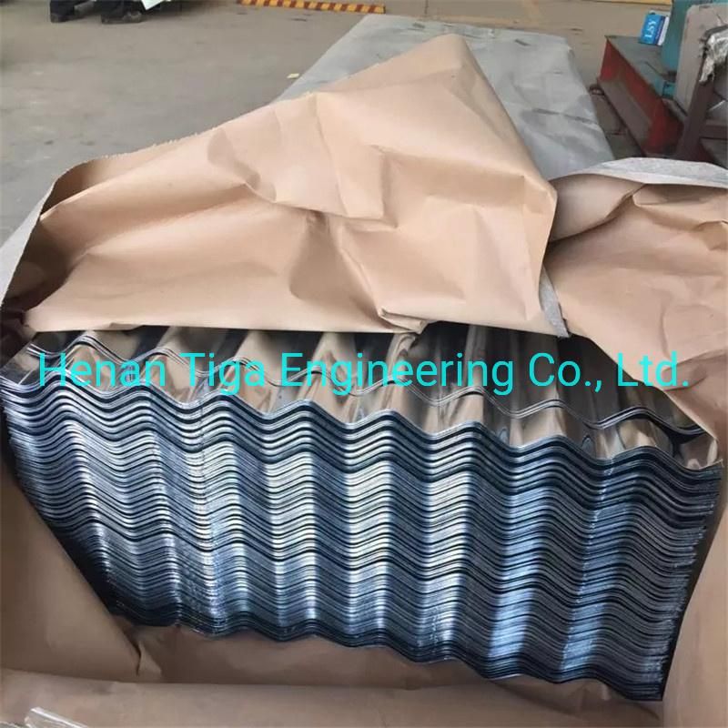 Stamp Regular Spangle 9 Waves Corrugated Galvanized Roof Tiles