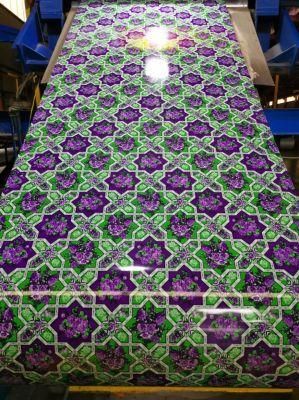 PPGI Color Coated Prepainted Galvanized Steel Coil (Flower Pattern)