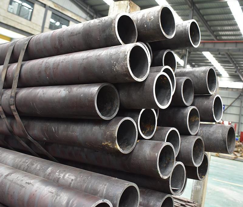 Carbon Black Painted Seamless Steel Pipe ERW Hollow Section