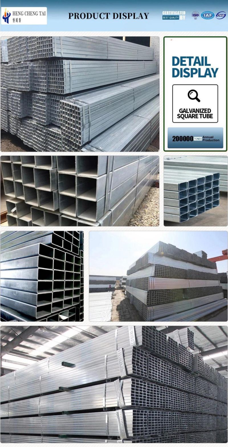S275 Galvanized Steel Pipe Seamless Steel Pipe Manufacturer Rectangle Steel Pipe Original Factorsteel Galvanized Pipe