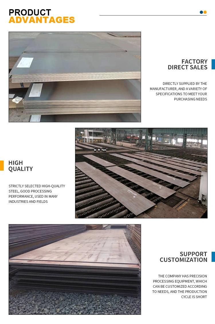 Q235 A36 Ss400 Carbon Steel Plate Hot Roll Metal Thin Iron Sheet Price