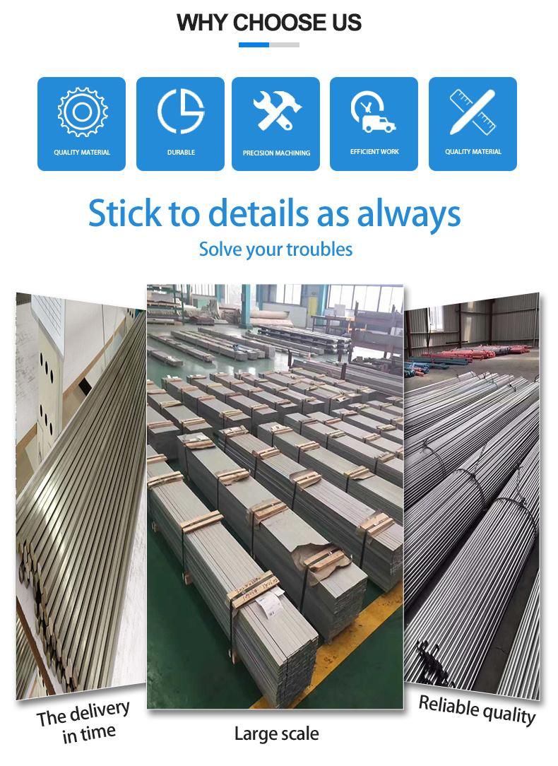 Manufacturers Cold Drawn High Tensile 12mm ASTM 301 304 321 316 309S 310S 317L 347H 316ti Round Polish Stainless Steel Bar for Construction