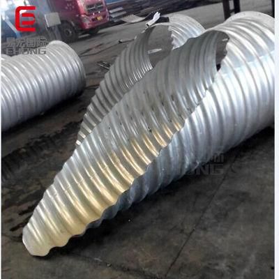 Bridge Complete Galvanized Metal Tunnel Steel Culvert Pipe 2m 1m 3m Diameter Spiral Corrugated Metal Culvert