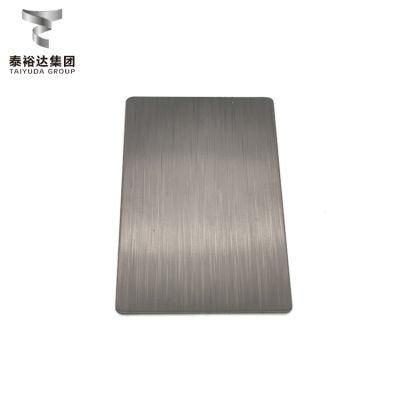 High Quality 0.6mm Brown Titanium Satin Finished 1219X3048mm Austenitic Stainless Steel Plate