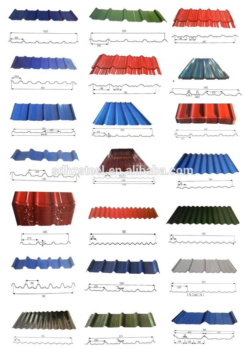 20 Gauge Corrugated Steel Roofing Sheet for Building Materials