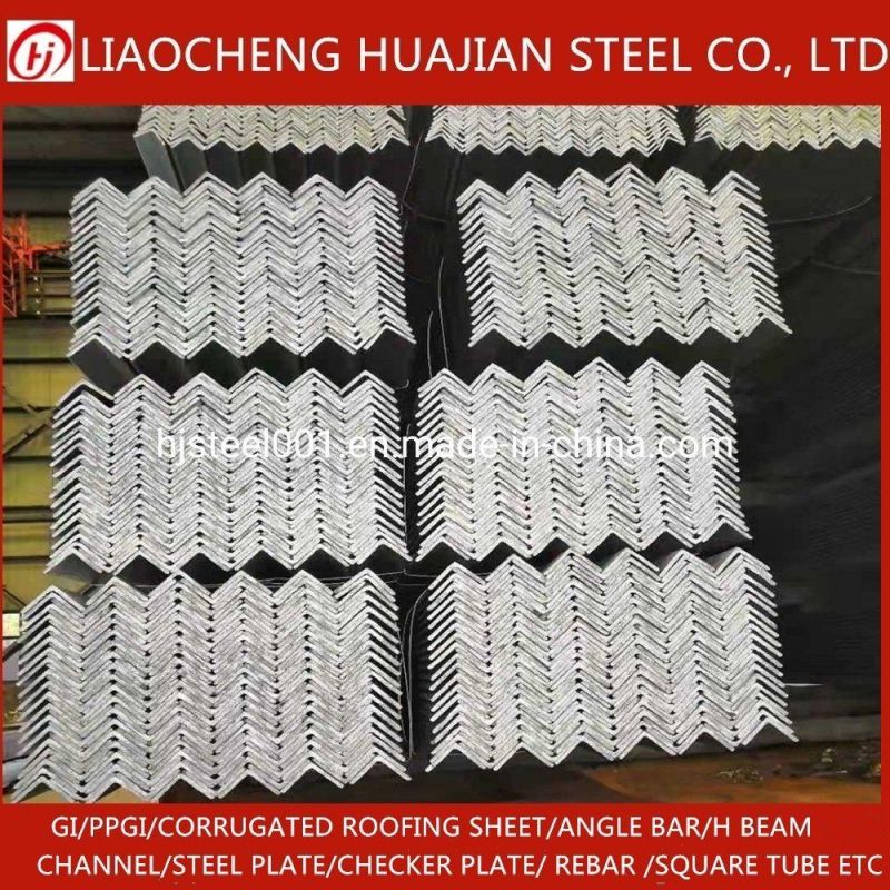 Hot Rolled Black Galvanized Angle Bar for Building Construction