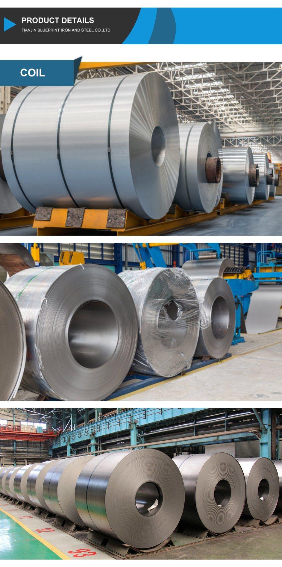 Carbon/AISI Ss201 304L 304 316 309S 910 2b Surface Stainless/PPGI Color Coated Gi Galvanized /Corrugated Roofing Steel Coil for Constructions Building