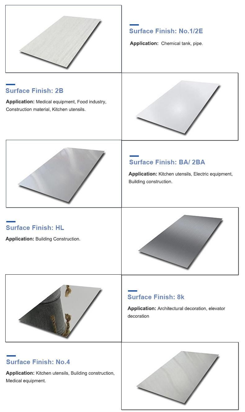 AISI SUS 430f 430lx 2b Surface Stainless Steel Plate
