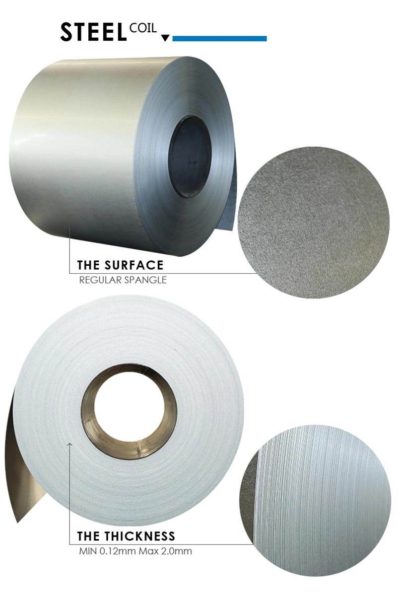 Hot Dipped Zinc Coated Gi Steel Coil/Sheet/Plate/Strip Galvanized Steel Coil