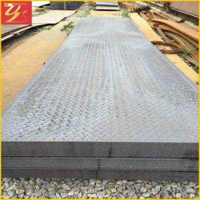 Ss400 6mm Mild Steel Chequered Plate Ms Checker Plate Checkered Steel Plate