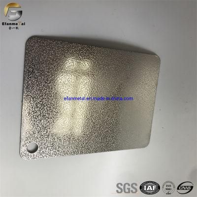 Ef207 Sample Free Decoration Projects Wall Panels Silver Big Sand Stamped Stainless Steel Sheets