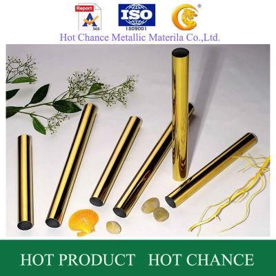 Stainless Steel Pipe with Golden Color