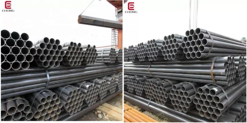 Hot Rolled Carbon Iron Pipe Weights Black Steel Round Pipe for Construction