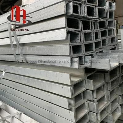 Factory Price Gi Channel Guozhong Hot Dipped Galvanized Carbon Alloy Steel Channel for Sale