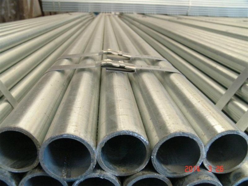 ERW Hot DIP Galvanized Csteel Pipe for Liquid / Structure