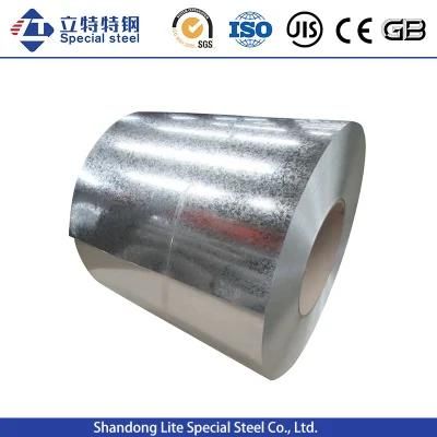 Regular Spangle ASTM A653 Prime Slit Edges Galvanized (HDG) Steel Coils Dx51d Z275 Gi Coil