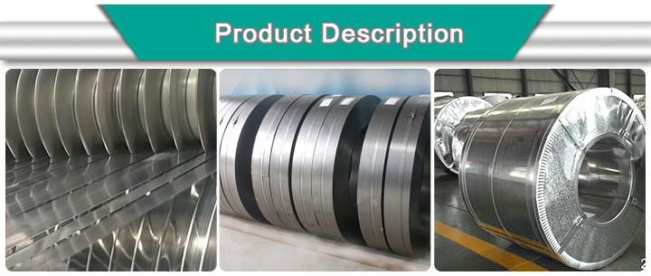 Normal Spangle Slitted Edge Zinc Coated Steel Strip From China