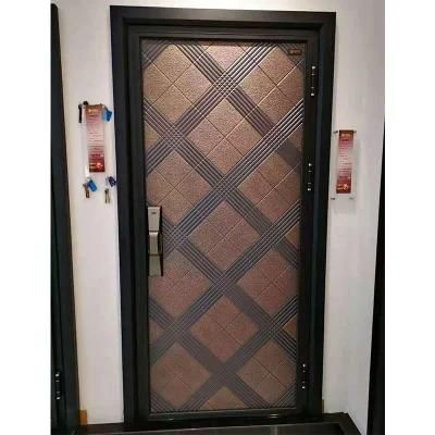 Custom Embossing Modern Design Interior Bedroom Door Cold Rolled Steel Door