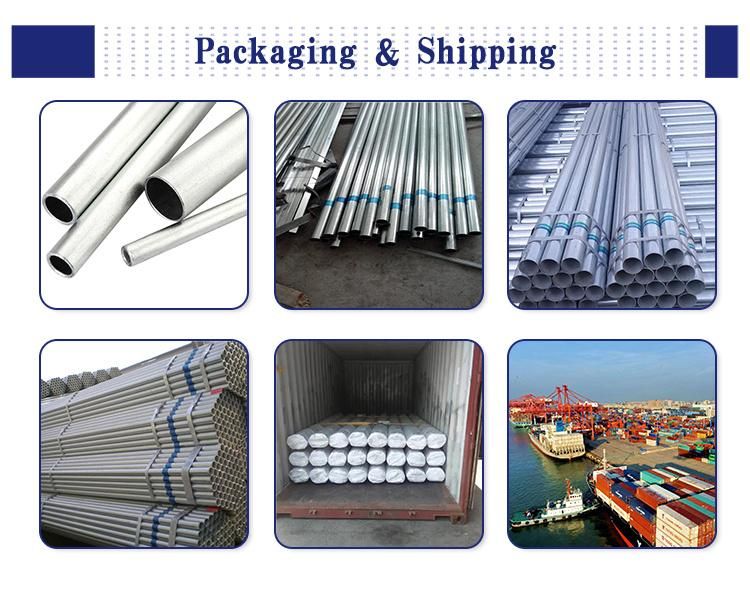Hot Dipped 6m Length Gi Galvanized Round Carbon Steel Pipe