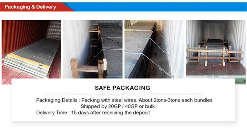 Building Material 2mm 3mm Thick Hot Rolled Carbon Chequered Plate